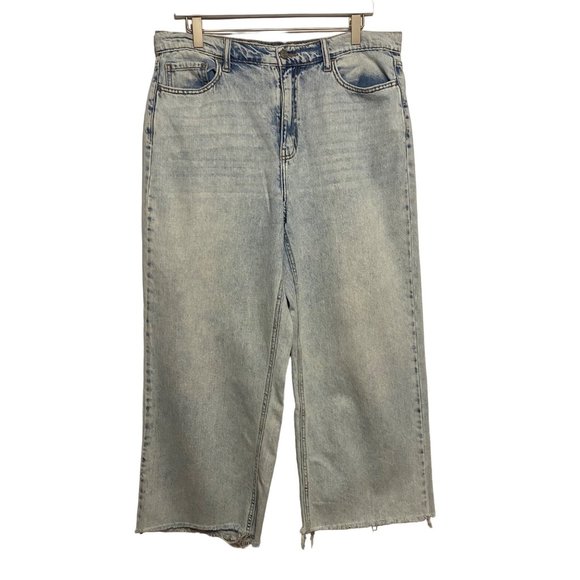 Cello Denim - Cello Wide Leg Acid Wash Highwaist Jeans 13